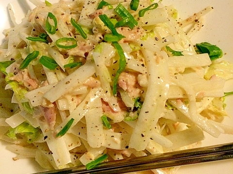 大根と白菜のツナサラダ